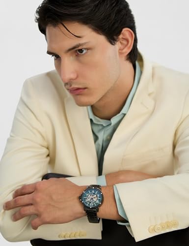 Image of Kenneth Cole Automatic Green Dial Grey Stainless Steel Strap Watch for Men - KCWGY0064001MN