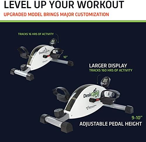 deskcycle 2 under desk cycle adjustable legs pedal exerciser