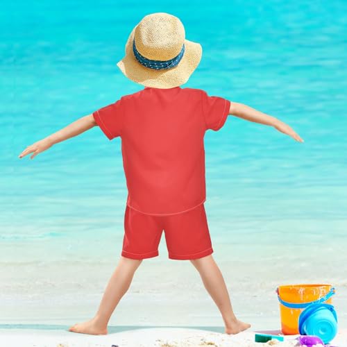Image of 3T Toddler Boy Shorts Set Black Hawaiian Button Down Shirts Summer Outfits for Little Boy