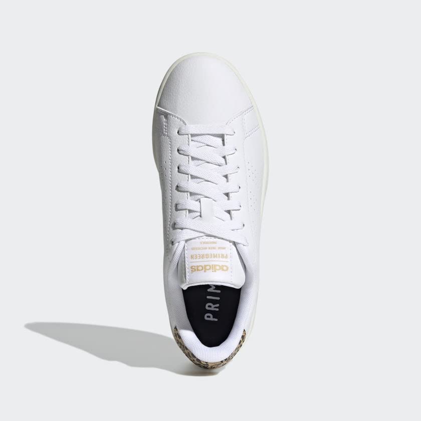 Image of adidas Womens Advantage Lace Up Sneakers Shoes Casual - White