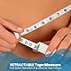 MEDca maßband für körper- und fettgewicht-monitor, (zoll & cm), einziehbares maßband, lineal für genauen körperfettrechner, hilft bei der berechnung von fitness-körpermessungen
