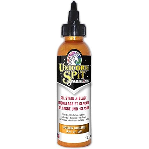 Unicorn Spit Sparkling Golden Gosling 118ml Gold Glitter Paint Gel Stain Cover