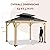 EAGLE PEAK 11x13 Hardtop Wood Gazebo, Outdoor Cedar Wood Frame Pavilion with Galvanized Steel Double Roof, for Garden, Patio, Backyard, Garden, Natural Wood/Black