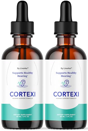 LIVORKA Cortexi Oral Drops to Drink - Formula for Ear Health Hearing Support - Pack of 2 Bottles (60 Day Supply)
