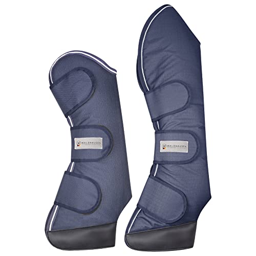 WALDHAUSEN Transportgamaschen Comfort Line, Nachtblau/weiß, Pony