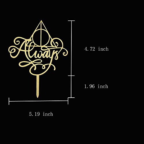 Always Cake Topper Wood, Cake Topper For A Wedding/Engagement/Anniversary/Bridal Shower Party Decorations, Harry Potter Theme Party Decorations #TOP4