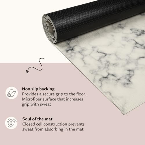 Image of Shakti Warrior Sacred Yoga Mat - Artist Designed, Premium Printed mats, Non Slip, Great for Regular & Hot Yoga, Pilates and Workout (72 inch x 24 inch x 5mm Thick)