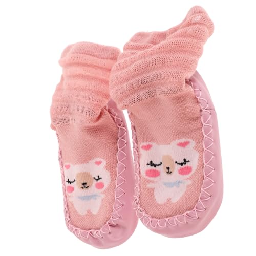 Beavorty Calcetines Antideslizantes para Bebés con y Transpirable Diseño Animal Adorable Soporte para para Interiores para Pequeños