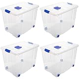 Acan Tradineur - Pack de 4 cajas de almacenaje, de 46 x 61,5 x 43 cm, nº 8, con...