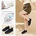 Emma Shoes Low-Top Slip Ons Women's Fashion Sneakers Casual Canvas Sneakers for Women Comfortable Flats Breathable Padded Insole Slip on Sneakers Women Low Slip on Shoes, All Black, 6