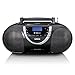 Produktbild Lenco SCD 6900 Tragbares DAB+ Radio - Bluetooth - FM Radio - Boombox Mit CD/MP3-Player - Kassettendeck - USB-Eingang - AUX-In - 3,5mm Kopfhöreranschluss - Schwarz, Normal