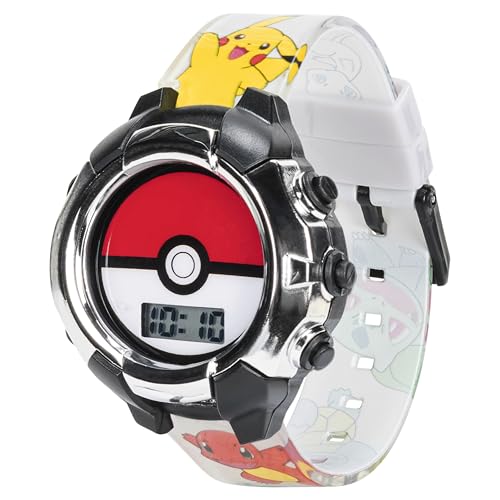 Accutime Kids Pokemon Pokeball Digital LCD Quartz Wrist Watch with Multicolor Strap, Cool Inexpensive Gift & Party Favor for Boys, Girls, Adults All Ages (Model: POK4245AZ) by Accutime - Image 3