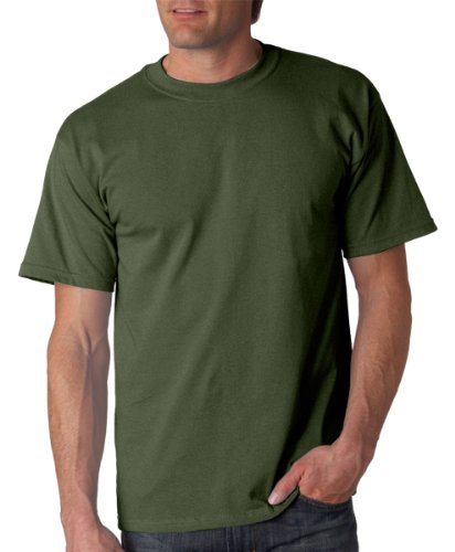 Image of Gildan Men's Ultra Cotton Tee, Military Green, Medium