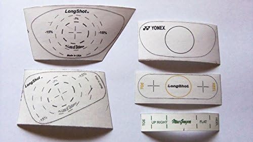 60 Labels Golf Impact Tape Recorder Training Aids