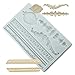 Neepanda DIY Baroque Scroll Cake Border Silicone Molds, European Frame Cake Decorating Tools, Baking Chocolate Fondant Brim Mould, Baroque Style Curlicues Scroll Lace Fondant Silicone Mold(Grey)