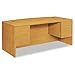Hon 10595Cc 10500 Series Bow Front Desk, 3/4 Height Dbl Pedestals, 72 X 36 X 29-1/2, Harvest