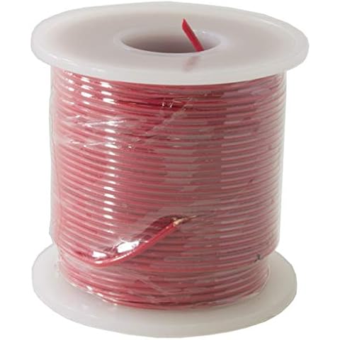 EX ELECTRONIX EXPRESS Solid Hook Up Wire - 22 Gauge, 100 Foot Spool - Red (Shade May Vary) by EX ELECTRONIX EXPRESS Cover