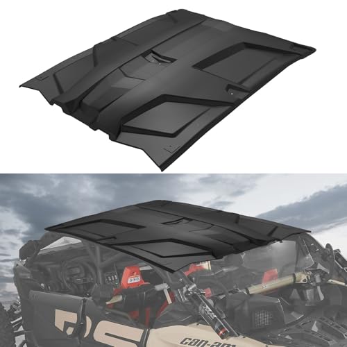 Image of Sport Roof Top for Can-Am X3 Max, Dustproof Resistant Hard Coat Poly Roof 4 Pieces Combination Roof Sun Visor for Can Am Maverick X3 Max 2017-2025 Accessories (Replace #715003750 715003749)