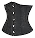 YUNAR Women Cottage Core Fancy Waist Trimmer Cincher Fashion Corset Belt (Black,XXL)