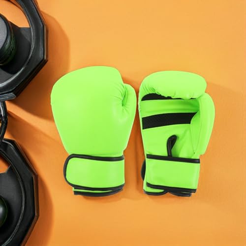 Moufles de kickboxing polyvalents avec rembourrage en mousse 8 Oz vert clair