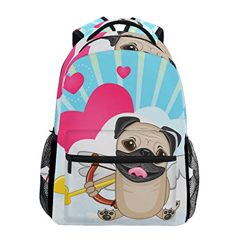 BENNIGIRY Mochila Escolar para niños  diseño de Perro Carlino