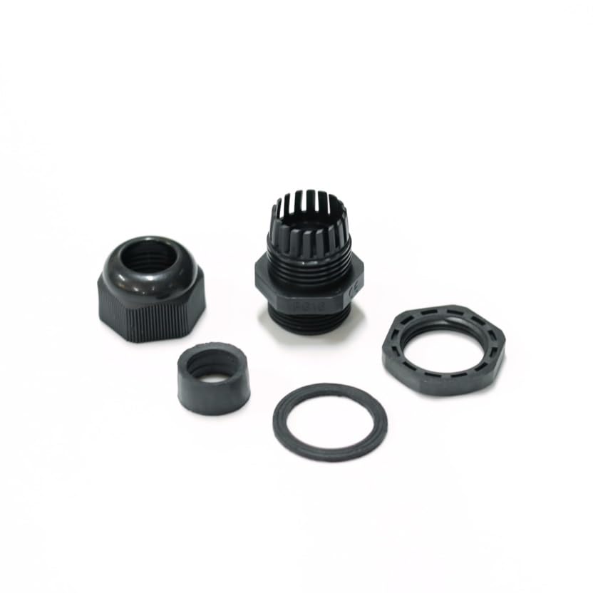 Lot De 5 Presse-étoupe Noirs PG9 étanches - Pour Câbles De 4 à 8mm, Perçage De 16mm