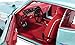 1970 Pontiac GTO Judge Mint Turquoise Metallic with Red Interior Limited Edition to 588 Pieces Worldwide 1/18 Diecast Model Car by Acme A1801213