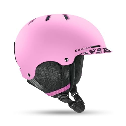 Odoland Casco da Sci per Adulti e Ragazzi, Helmet da Snowboard per Uomo e Donna, Casco da Neve Ventilazione, Paraorecchie Rimovibili, Compatibile con Occhiali da Sci e Snowboard S (52-55 cm)