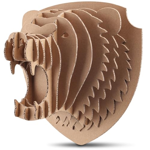 Cottify 3D Cardboard Puzzle - Fun 3D Puzzles for Adults & Kids, Easy to Assemble 3D Puzzle, Eco-Friendly, No Scissors or Glue Needed, Cardboard...