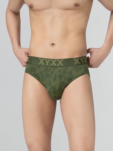 Image of XYXX Metrix Cotton Modal Brief for Men | Snug Fit with Anti-roll no-Marks Waistband | Printed Underwear for Men Combo