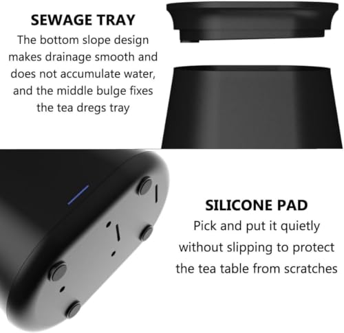 Lavadora de tazas de té automática para escritorio con drenaje de 1.7L 6