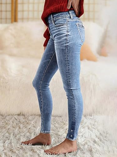 Image of Flamingals Womens High Rise Butt Lifting Curvy Skinny Jeans