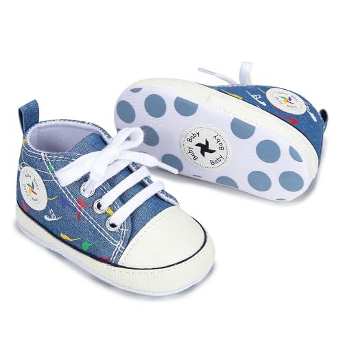 BEIDI Baby Girl Boy Shoes 0-18 Months,Infant Unique Essentials Gifts,Unisex Newborn Doll Slip-on Soft Sole High-top Frist Walking Sneakers4