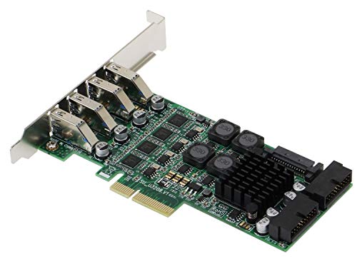 Sedna - PCI-E to 8 Port USB 3.0 (USB 3.1 Gen I) Expansion Card (4E4I)