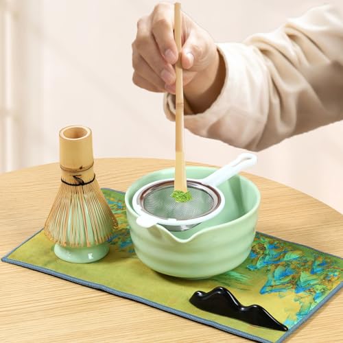 Set para preparar té matcha japonés 7 piezas miniatura 3