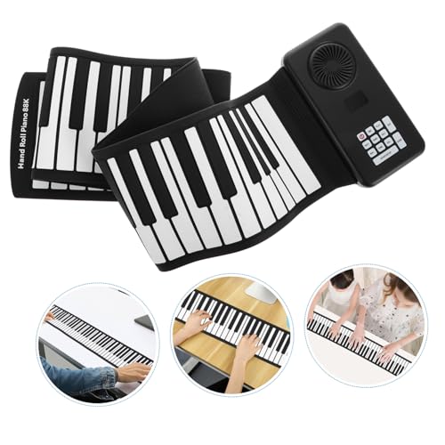 Vaguelly 88 Rouleaux Clavier De Piano Roulé À La Main À 88 Touches Piano Pliable À 88 Touches Piano Portable Piano Électronique À 88 Touches Piano Électronique Pliable Enroulable Piano - Les Beatles, Paul McCartney, John Lennon, RIngo Starr, George Harrison Vaguelly 88 Rouleaux Clavier De Piano Roulé À La Main À 88 Touches Piano Pliable À 88 Touches Piano Portable Piano Électronique À 88 Touches Piano Électronique Pliable Enroulable Piano – Image 8