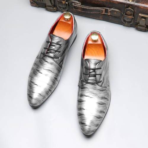 Mens PU Leather Dress Shoes Mens Oxfords Fashion Formal Dress Shoes for Men2