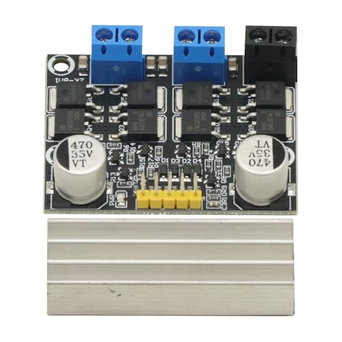 DC Motor Driver, DC 3V-18V 10A Dual H Bridge Motor Speed Controller PWM Motor Regulator Board Control Module Industrial