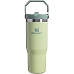 STANLEY 30 oz Stainless Steel Ice Flow Flip Straw Tumbler (Pale Lime)