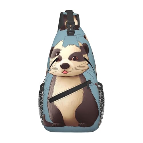 Bolso cruzado de pecho para hombre tipo mochila sling miniatura 1