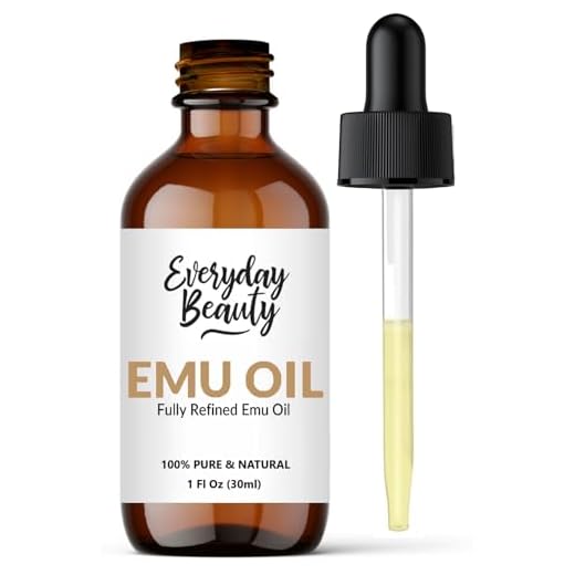 Pure Australian Emu Oil - All Natural 6X Refined for Face, Skin and Hair - Highly Effective Hydration for Sensitive Skin & Hair Growth Perfect for Scars & Blemishes - 1 Fl Oz Glass Bottle & Dropper