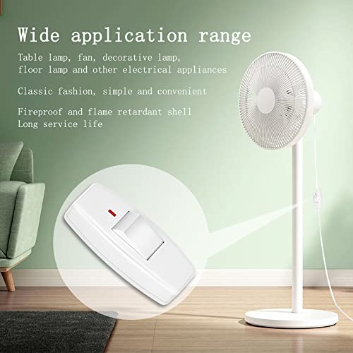 Inline Cord Switch, Xgjuce Button In Line Cord Appliance Switch,Rated 6A Lamp Cord Rocker Switch,For Lamp Inline On Off Switch For Small Appliance Or Bedroom Table Lamp Desk 2 Pack #TOP2