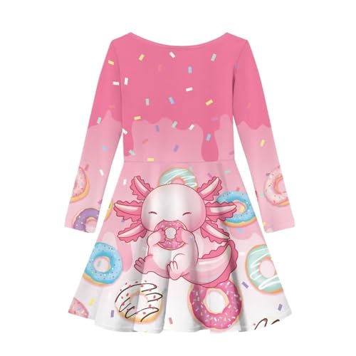Dresses for Girls Long Sleeve Casual Dress 3-14T A Line Swing Dresses2