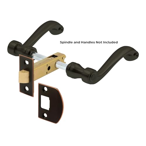 Prime-Line E 2772 Passage Door Latch, 9/32 In. and 1/4 In. Square Drive, Classic Bronze (Single Pack)