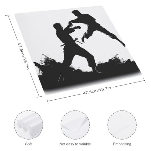 Servilletas de Tela Cuadradas de 47.5x47.5 cm Pack x4 miniatura 2