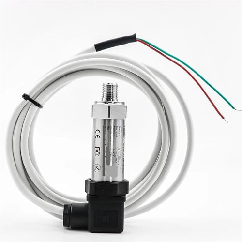 4-20mA 0-10V Pressure Transmitter Stainless Steel Water Pressure Sensor Sensor(0-100Kpa 4-20mA,1/2NPT)
