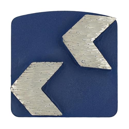 Disco de metal de doble flecha de 10 mm con máxima capacidad de desbaste abrasivo para suelos