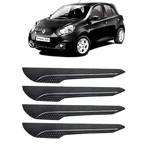 Image of AOSIS-Car Bumper Protector /Bumper Guard for Renault Pulse with Single Chrome Stripe (4-Pcs)