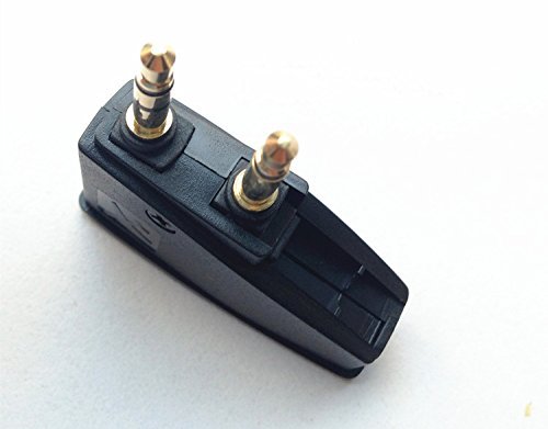 SYMWELL Generic Airline Airplane Flight Headphone Adapter Aviation Plugs to 3.5mm Jack for Bose QuietComfort15 QuietComfort20 QuietComfort3 QC15 QC20 QC3 Headphones