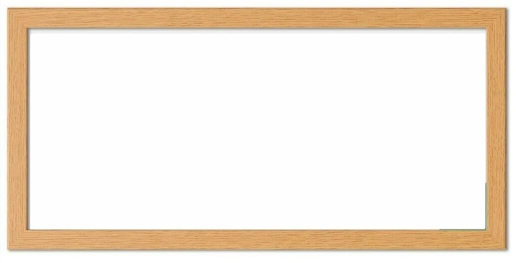 Panoramic Sizes Picture Frames Photo Frames Black White Oak Silver (OAK, 17" X 12")